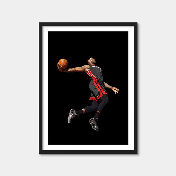 Lebron Dunk Wall Art — Framed Print Format preview