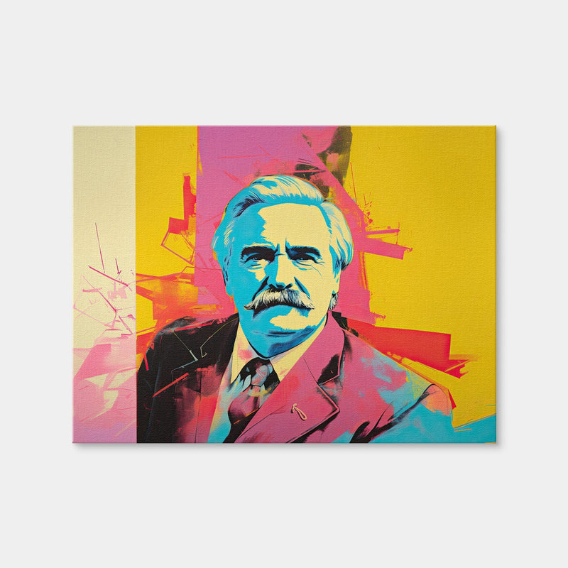 AUTO-MOCKUP WHITE | Lech Walesa - Warhol Style | 1 Piece | Gallery Wrap Canvas | group=4x3