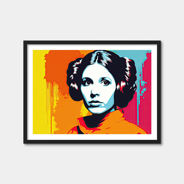 Leia Warhol Style Wall Art — Framed Print Format preview