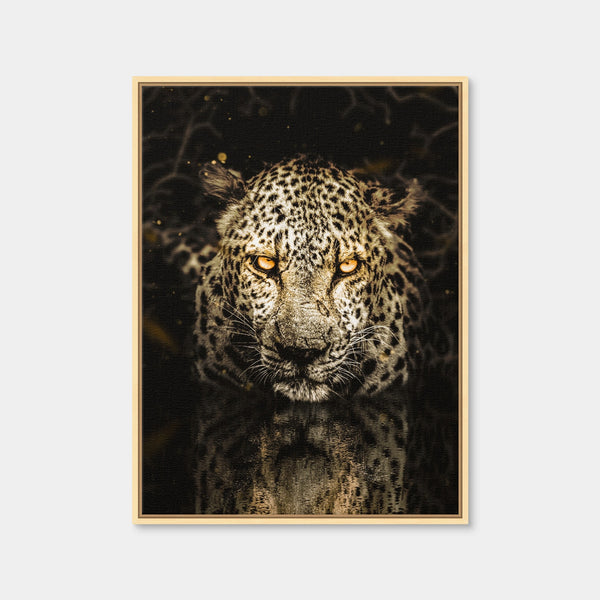Leopard Wall Art — Framed Canvas Format preview