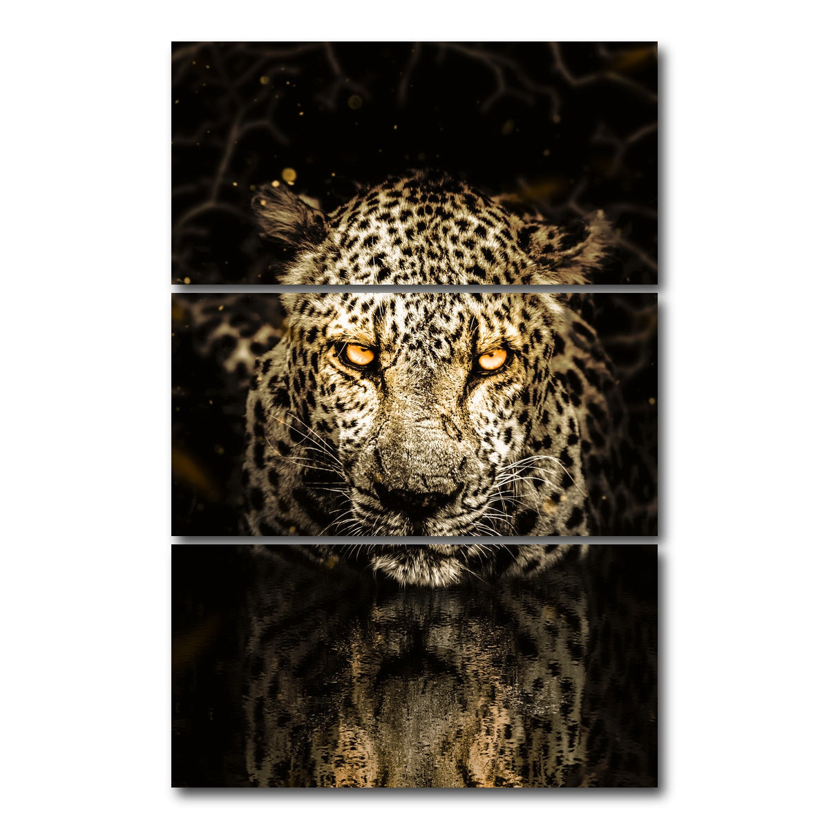 AUTO-MOCKUP WHITE | Leopard | 3 Piece | Gallery Wrap Canvas | group=12x24_stacked