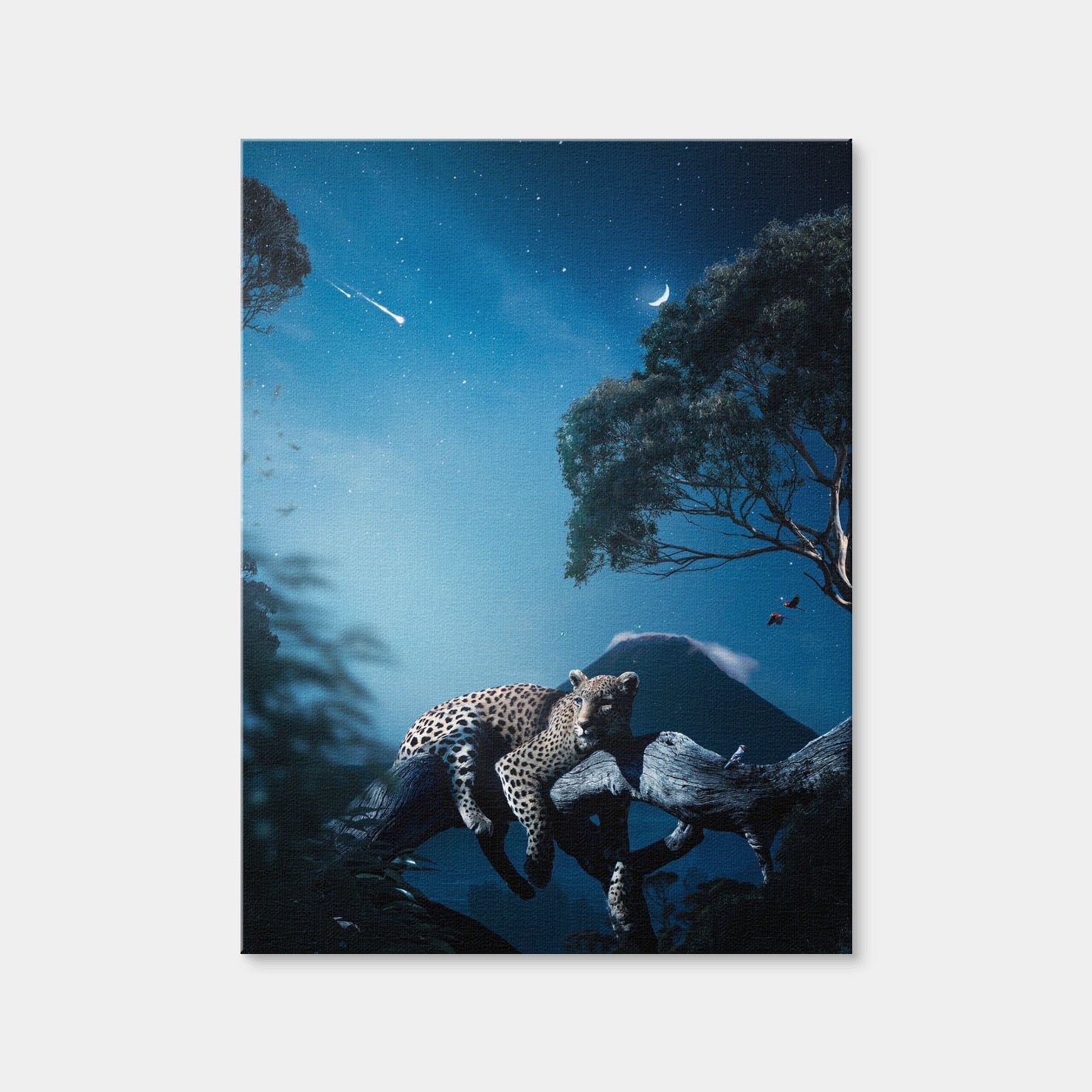 AUTO-MOCKUP WHITE | Leopard in the Night | 1 Piece | Gallery Wrap Canvas | group=3x4