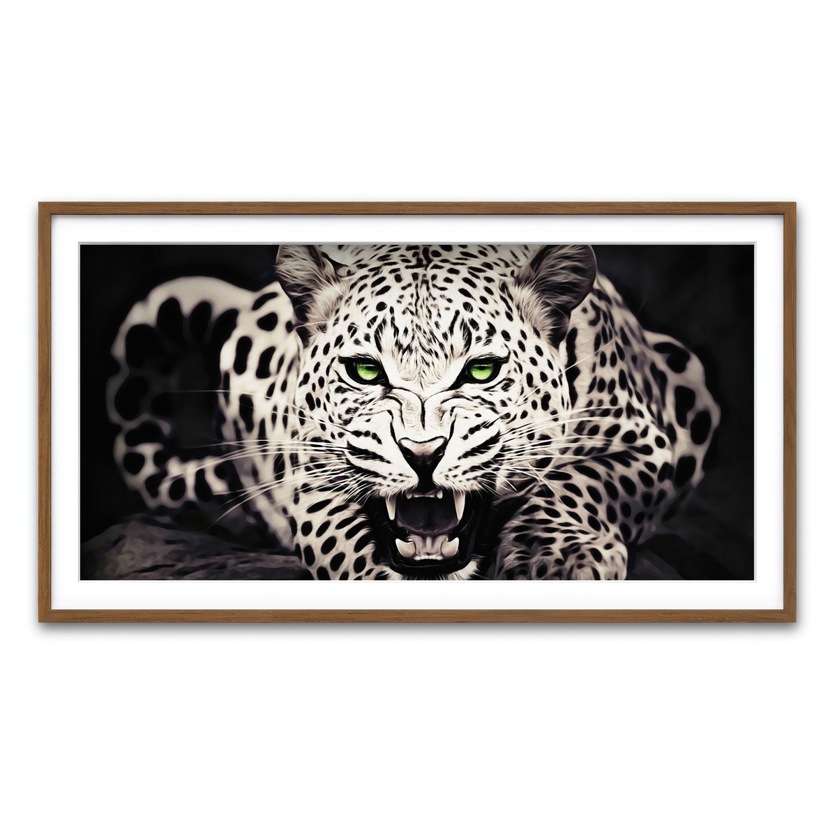 Framed Print 2x1 Walnut