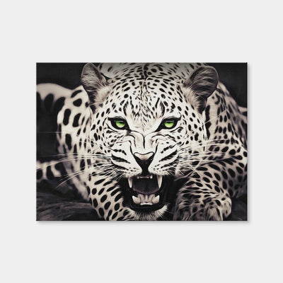 AUTO-MOCKUP WHITE | Leopard with Green Eyes | 1 Piece | Gallery Wrap Canvas | group=4x3