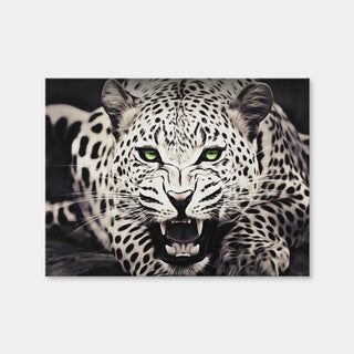 AUTO-MOCKUP WHITE | Leopard with Green Eyes | 1 Piece | Gallery Wrap Canvas | group=4x3