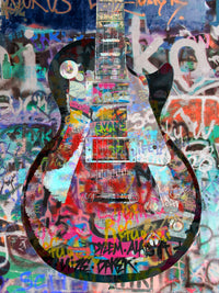 Les Paul Graffiti Wall Art