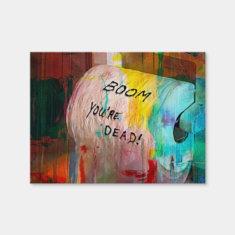 AUTO-MOCKUP WHITE | Lethal Weapon - Boom You're Dead | 1 Piece | Gallery Wrap Canvas | group=4x3