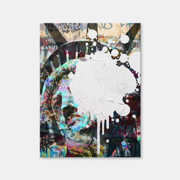 Liberty Heavy Graffiti Wall Art — Canvas Wrap Format preview
