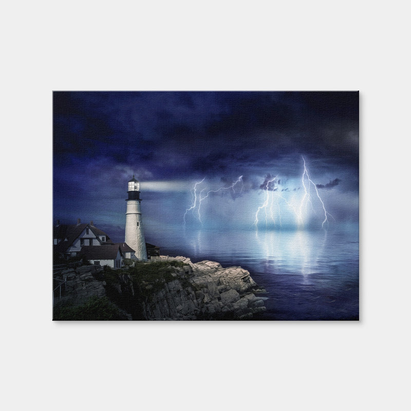 AUTO-MOCKUP WHITE | LightHouse Storm | 1 Piece | Gallery Wrap Canvas | group=4x3