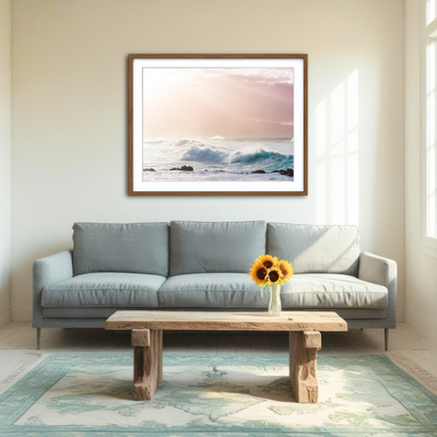 AUTO-MOCKUP ROOM | Light Waves Wall Art