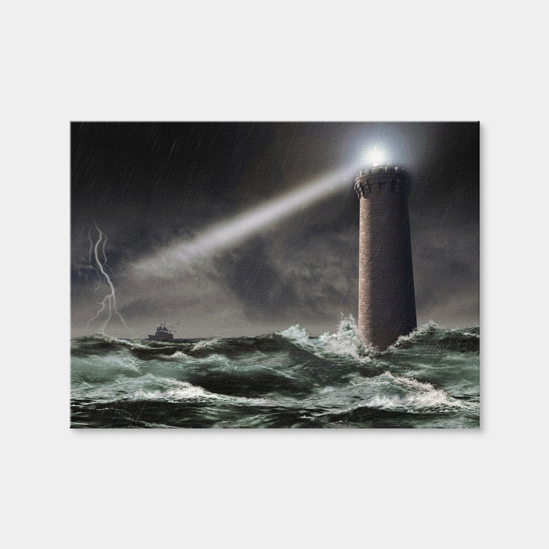 AUTO-MOCKUP WHITE | Lighthouse Lightning | 1 Piece | Gallery Wrap Canvas | group=4x3