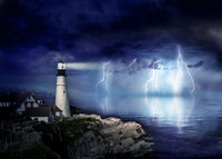 Lighthouse Storm Wall Art