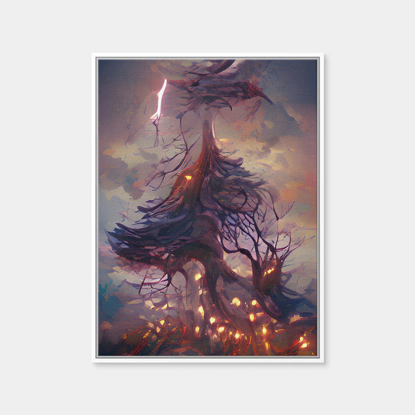 Lightning Strikes Wall Art — Framed Canvas Format preview