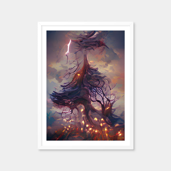 Lightning Strikes Wall Art — Framed Print Format preview