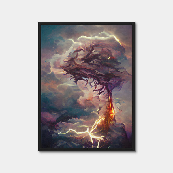Lightning Wall Art — Framed Canvas Format preview