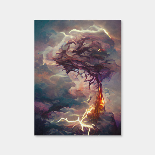 Lightning Wall Art — Canvas Wrap Format preview