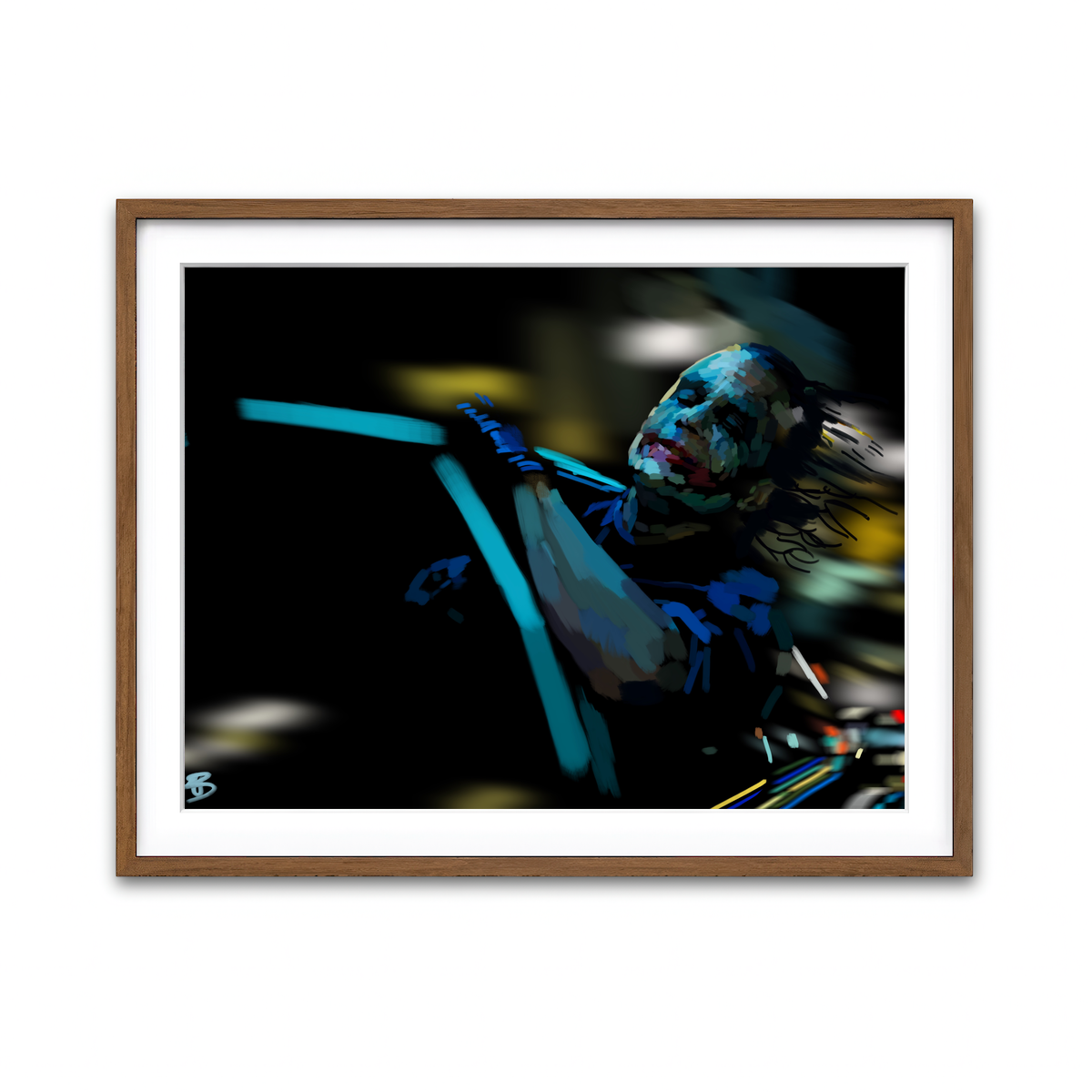 Framed Print 4x3 Walnut