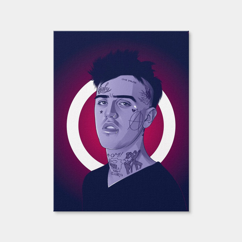 AUTO-MOCKUP WHITE | Lil Peep Blue | 1 Piece | Gallery Wrap Canvas | group=3x4