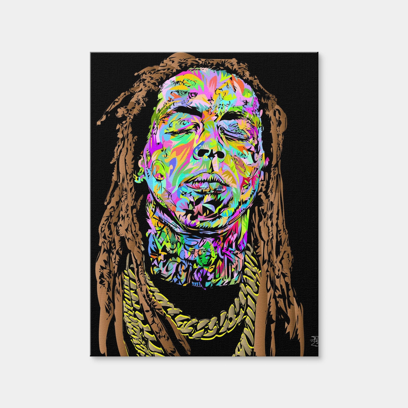 AUTO-MOCKUP WHITE | Lil Wayne | 1 Piece | Gallery Wrap Canvas | group=3x4