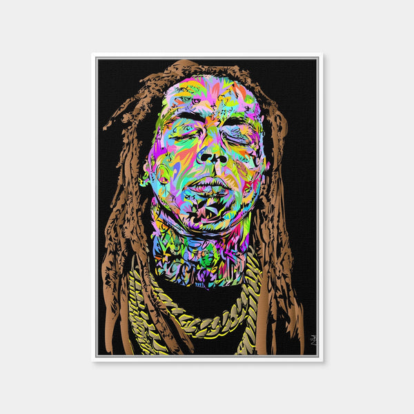 Lil Wayne Wall Art — Framed Canvas Format preview