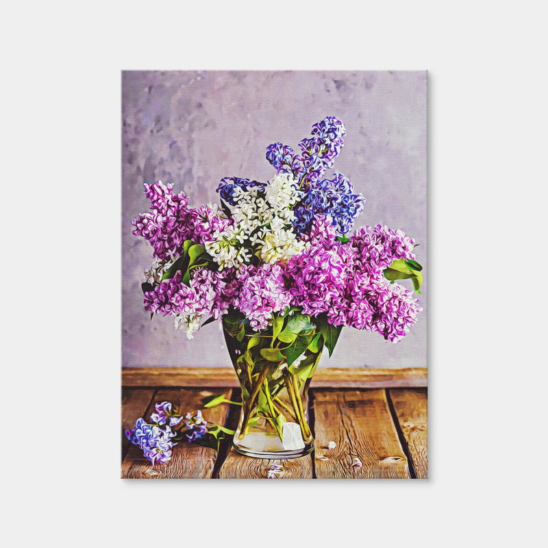 AUTO-MOCKUP WHITE | Lilacs in Glass Vase | 1 Piece | Gallery Wrap | group=3x4
