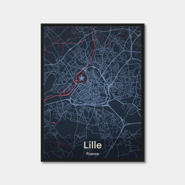 Lille - France Wall Art — Framed Canvas Format preview