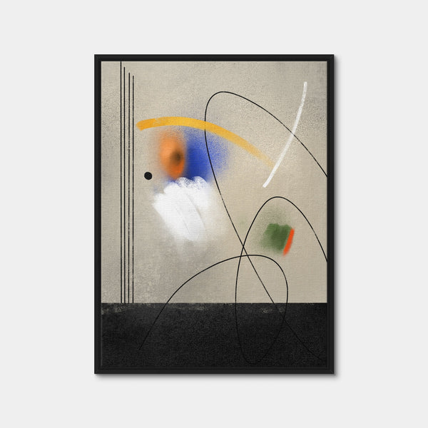 Lines In Color Wall Art — Framed Canvas Format preview