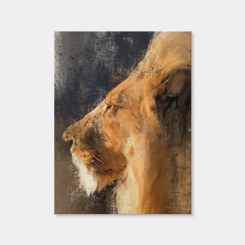 AUTO-MOCKUP WHITE | Lion In Sun | 1 Piece | Gallery Wrap Canvas | group=3x4
