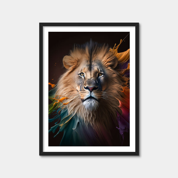 Lion Portrait Wall Art — Framed Print Format preview
