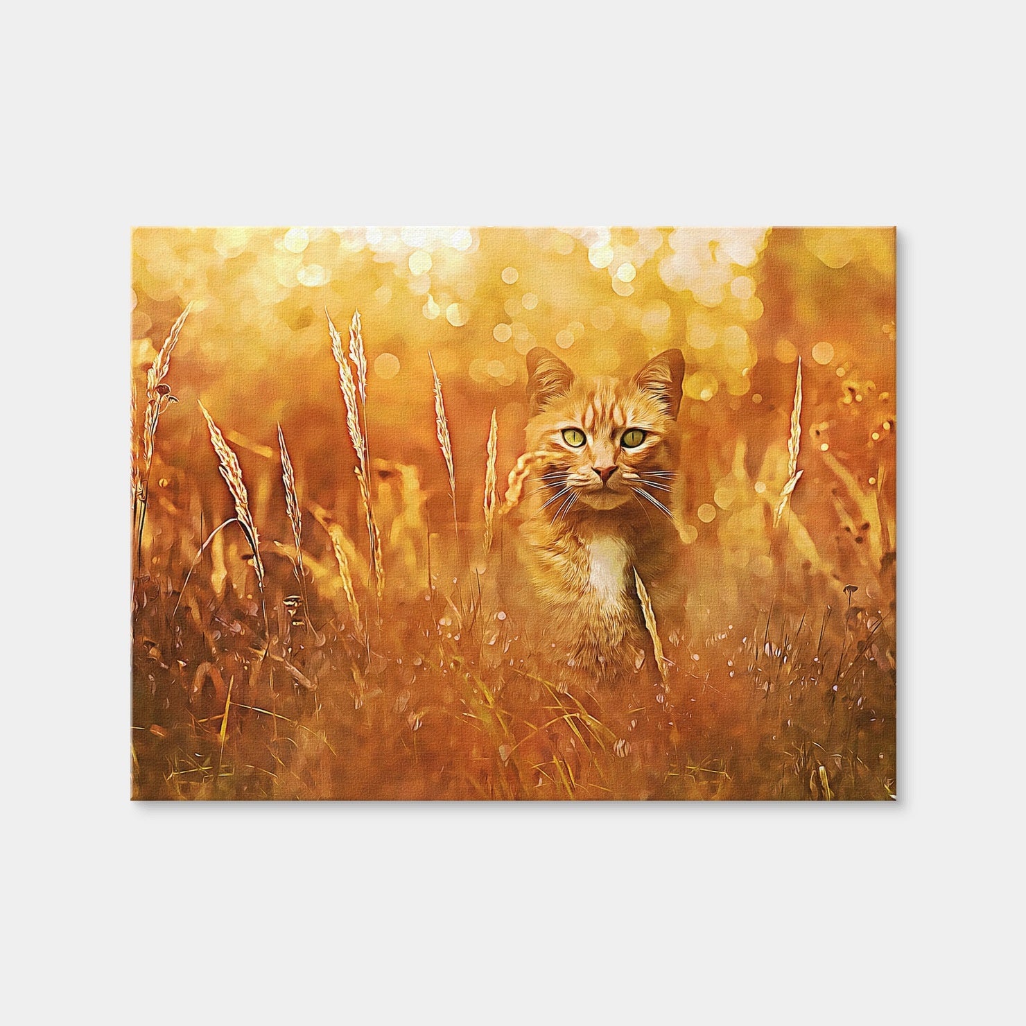 AUTO-MOCKUP WHITE | Little Tiger In The Grass | 1 Piece | Gallery Wrap Canvas | group=4x3
