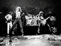 Live Led Zeppelin Grayscale Wall Art