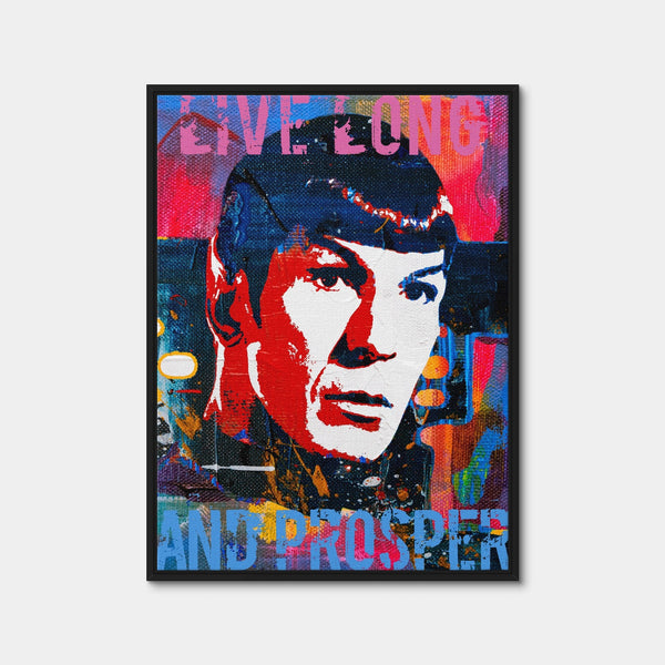 Live Long Wall Art — Framed Canvas Format preview