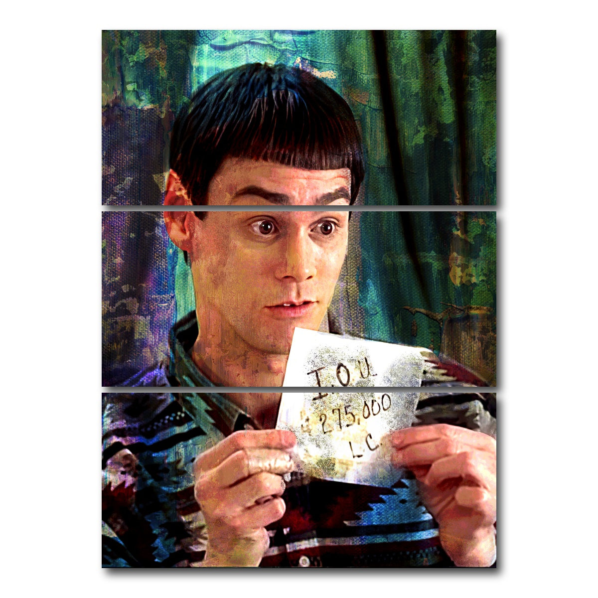 AUTO-MOCKUP WHITE | Lloyd's IOU | 3 Piece | Gallery Wrap Canvas | group=8x18_stacked