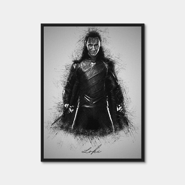Loki Wall Art — Framed Canvas Format preview