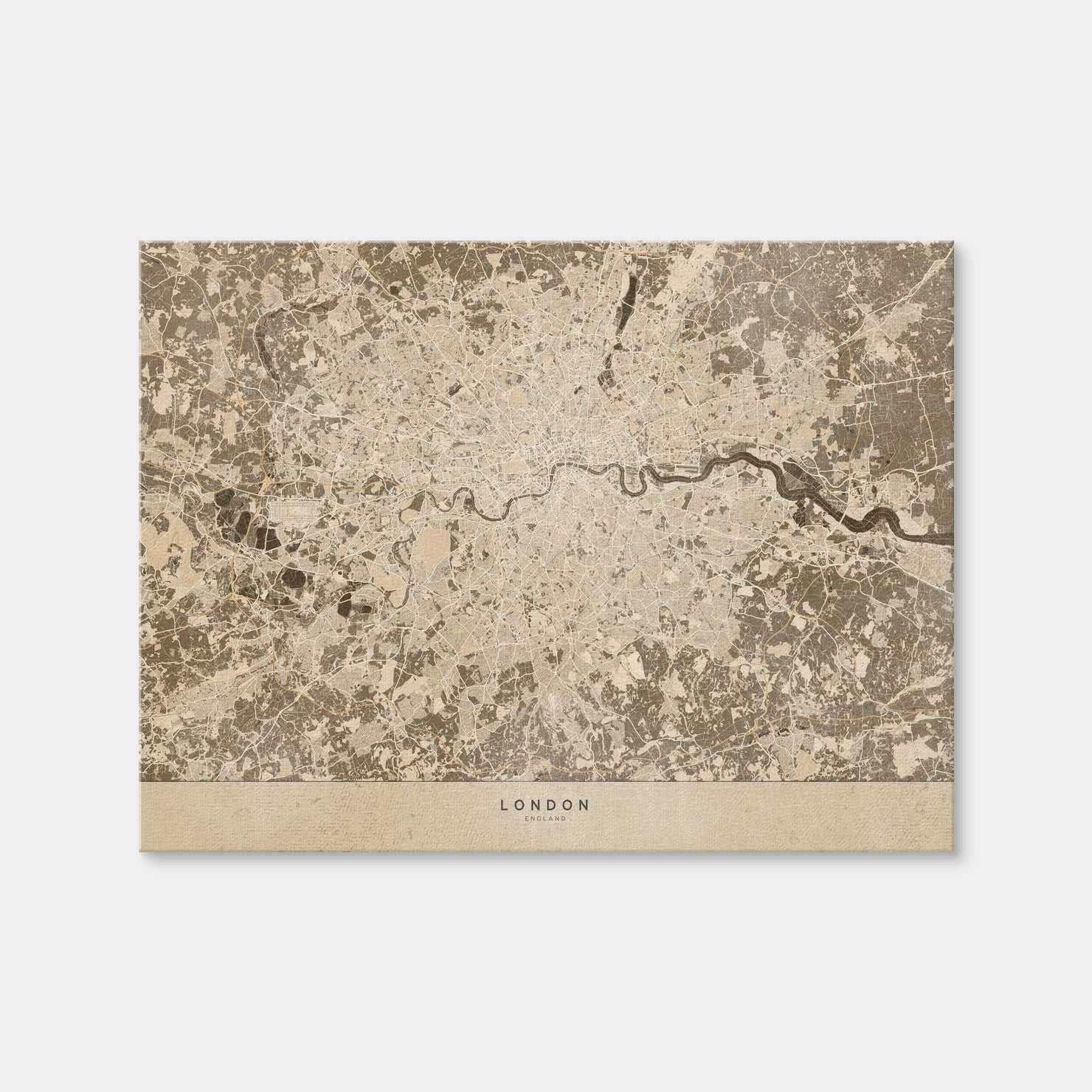 AUTO-MOCKUP WHITE | London Map 1 | 1 Piece | Gallery Wrap Canvas | group=4x3