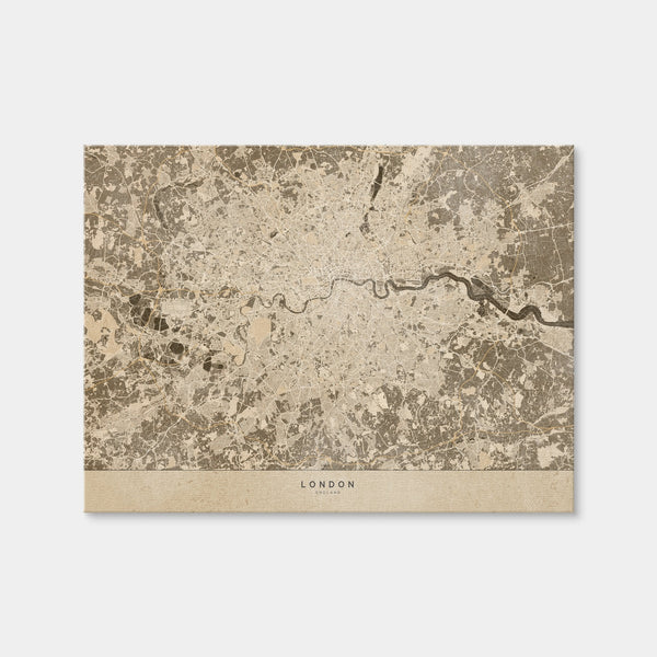 London Map 1 Wall Art — Canvas Wrap Format preview