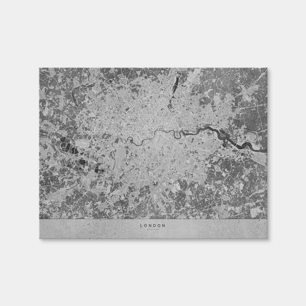 London Map 2 Wall Art — Canvas Wrap Format preview