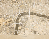 London Map 3 Wall Art