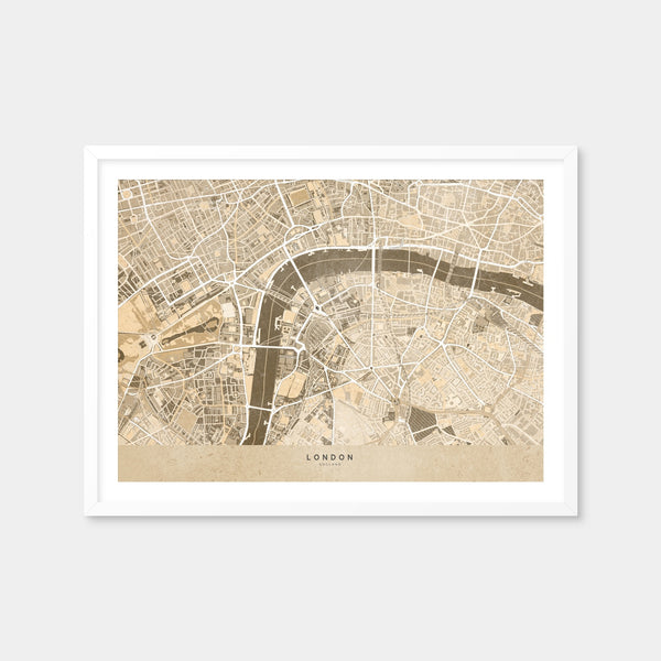 London Map 3 Wall Art — Framed Print Format preview