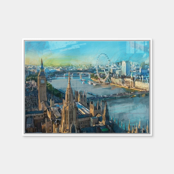 London Skyline Wall Art — Framed Canvas Format preview