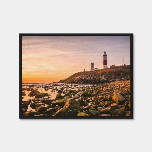 Long Island Lighthouse Wall Art — Framed Canvas Format preview