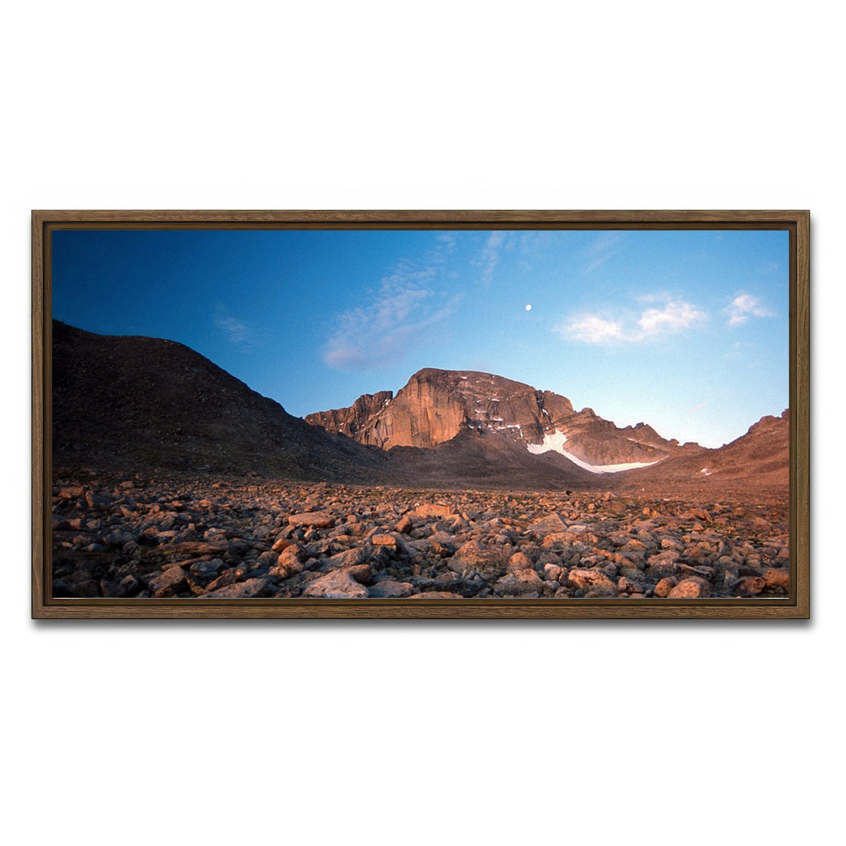 AUTO-MOCKUP WHITE | Longs Peak Boulder Field | 1 Piece | Walnut Framed Canvas | group=2x1