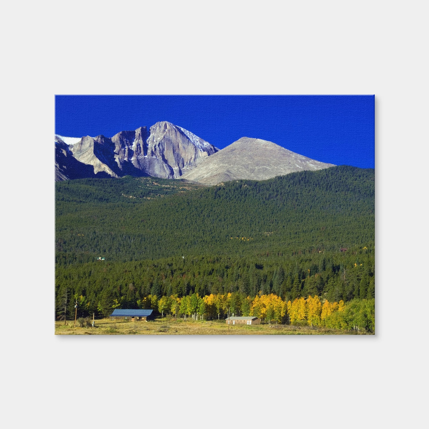 AUTO-MOCKUP WHITE | Longs Peak in Autumn | 1 Piece | Gallery Wrap Canvas | group=4x3
