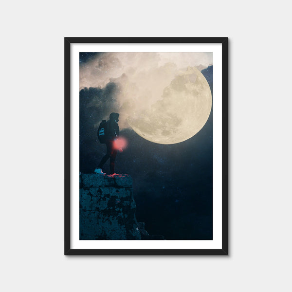 Look At The Moon Wall Art — Framed Print Format preview