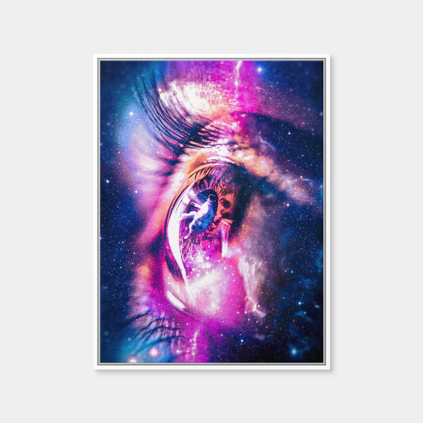 Lost Astronaut Wall Art — Framed Canvas Format preview