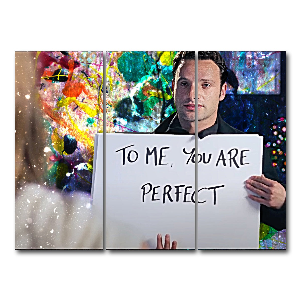 AUTO-MOCKUP WHITE | Love Actually | 3 Piece | Gallery Wrap Canvas | group=8x18