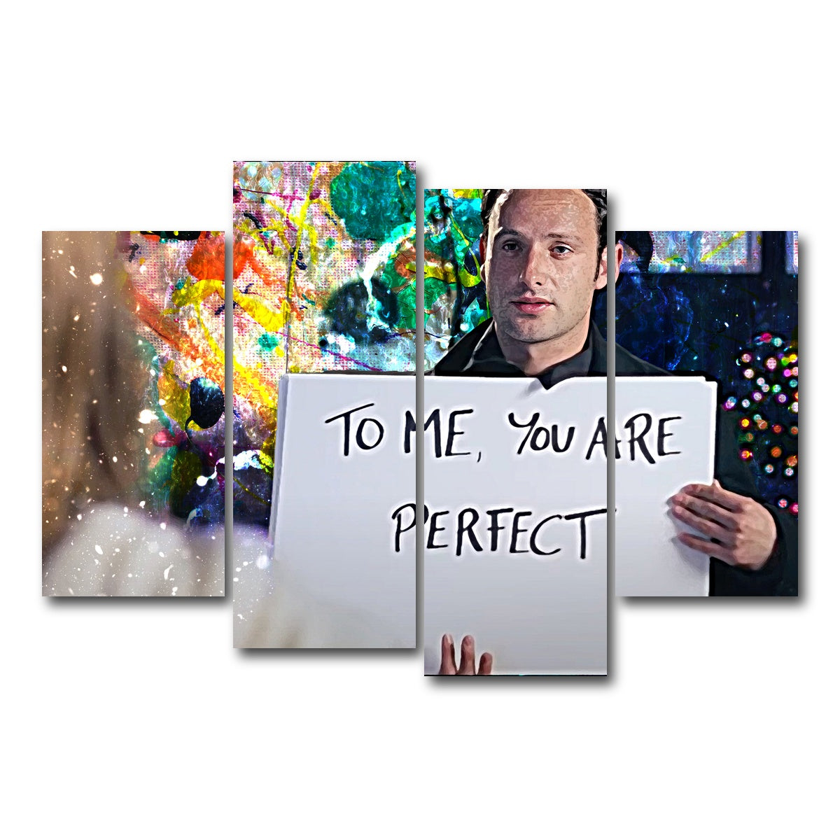 AUTO-MOCKUP WHITE | Love Actually | 4 Piece | Gallery Wrap Canvas | group=4_short