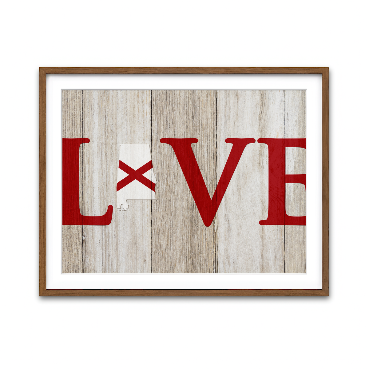 Framed Print 4x3 Walnut