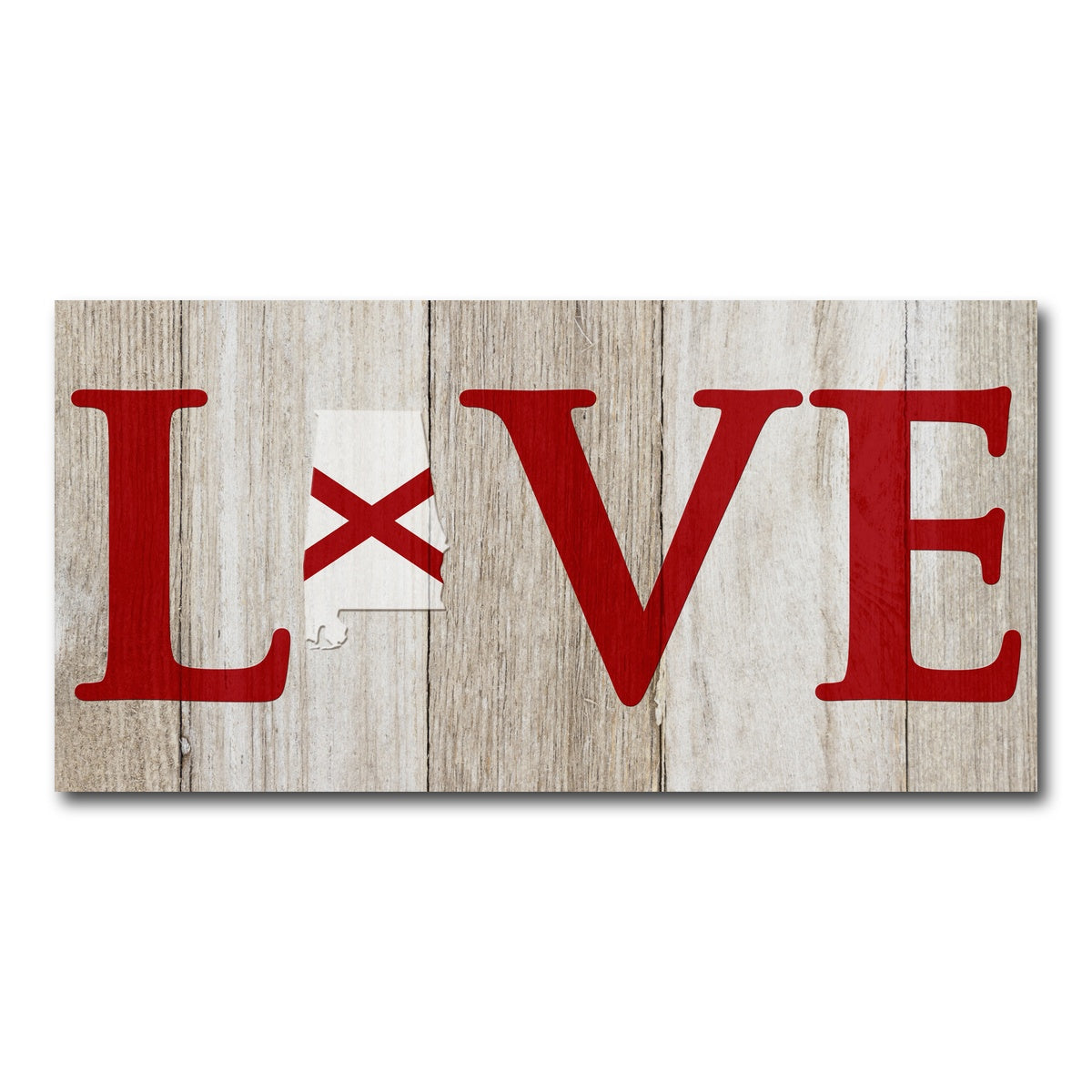 AUTO-MOCKUP WHITE | Love Alabama | 1 Piece | Gallery Wrap Canvas | group=2x1