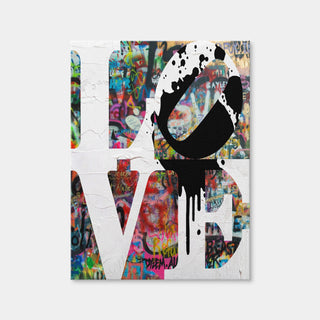 AUTO-MOCKUP WHITE | Love Heavy Graffiti | 1 Piece | Gallery Wrap Canvas | group=3x4